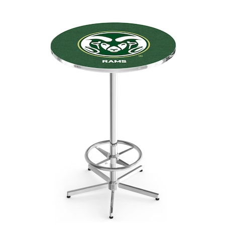 Holland Bar Stool Co 42" Chrome Colorado State Pub Table L216C4228ColoSt